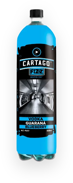 Botella de Cartago Fizz Vodka Guaraná de 1.500 ml
